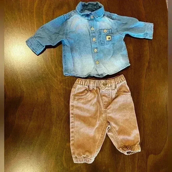 Mario Lopez Boys Set Short And Shirt 0-3 Months - Picture 2 of 13
